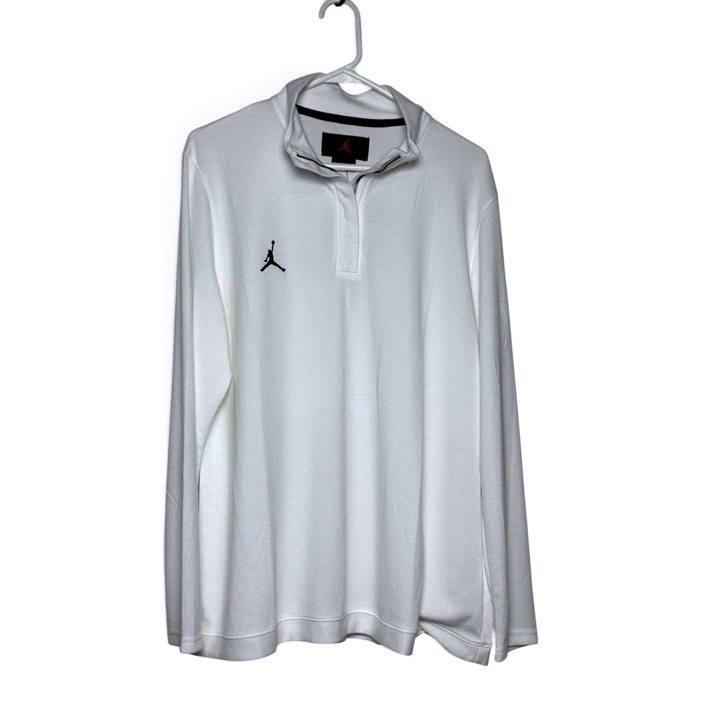 Nike Jordan Women's Dri-FIT Quarter Zip Pullover White Size XXL NEW